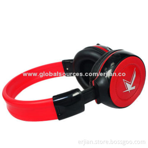 Newest Stereo Headband Earphone for iPod/iPhone/iPad, Supports Bluetooth/MicroSD Card/FM Radio